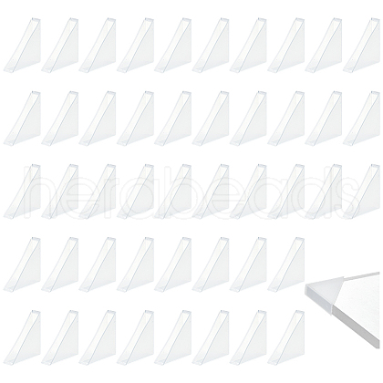  50Pcs Plastic Triangle Corner Protector FIND-NB0005-48B-1