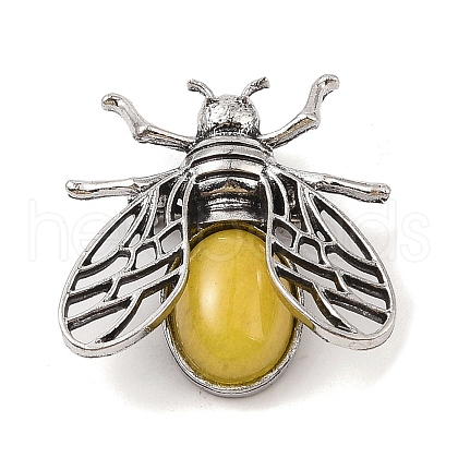 Natural Topaz Jade Brooch G-A226-04AS-11-1