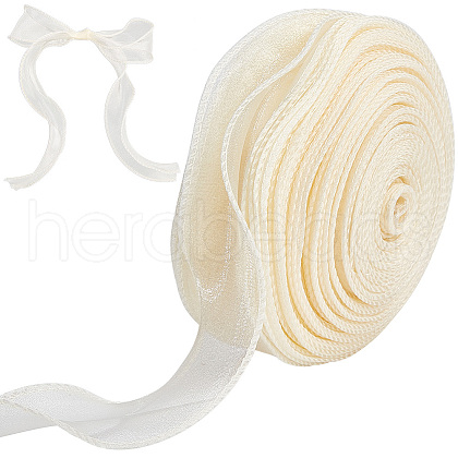 Polyester Organza Ribbons SRIB-WH20020-003A-01-1