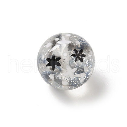 Transparent Resin Enamel Beads RESI-M052-01A-1