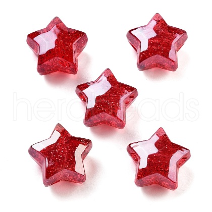UV Plating Acrylic European Beads OACR-S142-02A-1