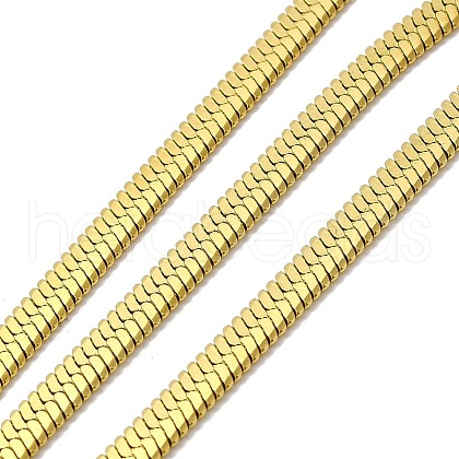 Ion Plating(IP) 3304 Stainless Steel Flat Snake Chains CHS-E012-04G-1