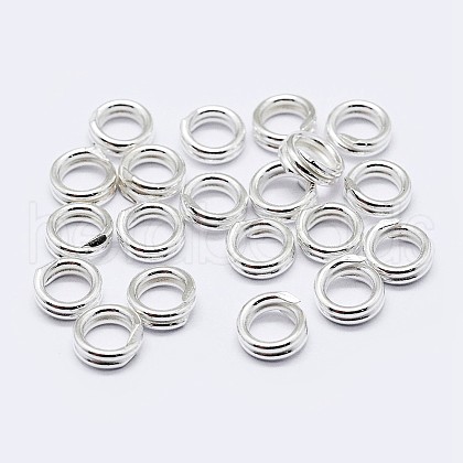 925 Sterling Silver Split Jump Rings STER-F036-01S-0.6x7m-1