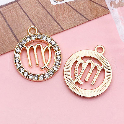 Zinc Alloy Crystal Rhinestone Pendants WGC2D94-06-1