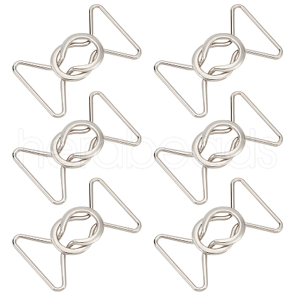 BENECREAT 6Pcs Alloy Belt Buckles FIND-BC0004-73P-1