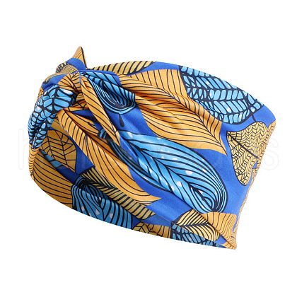 Boho Printed Polyester and Spandex Headbands OHAR-PW0007-33E-1