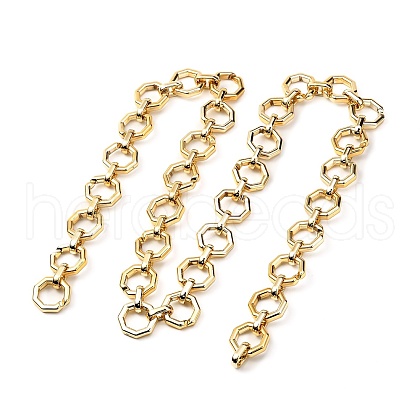 CCB Plastic Boston Link Chains AJEW-JB01081-01-1