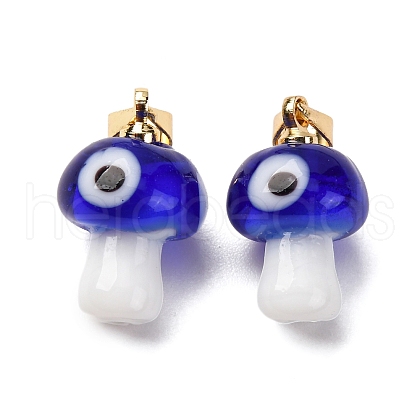 Handmade Lampwork Pendants LAMP-S069-06G-04-1