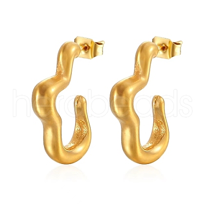 304 Stainless Steel Stud Earrings NX6000-02-1