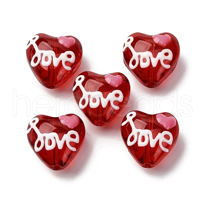 Glass Enamel Beads GLAA-Q125-01B-1
