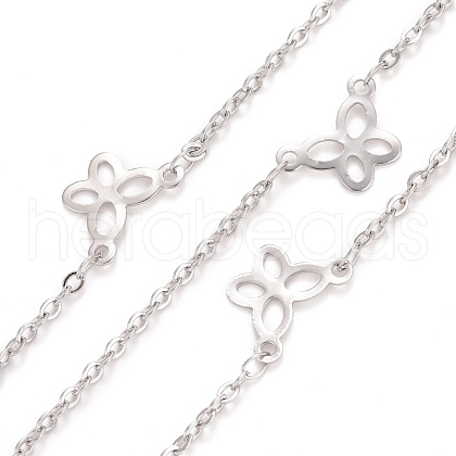 Tarnish Resistant 304 Stainless Steel Butterfly Link Cable Chains CHS-E006-03P-1