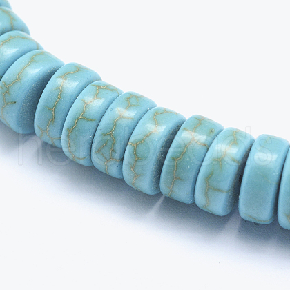 Synthetic Turquoise Beads Strands G-E476-01A-1