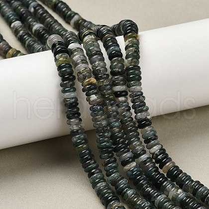 Natural Moss Agate Beads Strands G-NH0062-A01-01-1