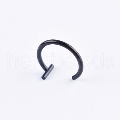 Stainless Steel 18 Gauge Fake Lip Rings Piercing Jewelry WG218DE-02-1