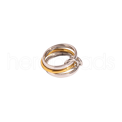 Stainless Steel Stackable Finger Rings UW8774-2-1