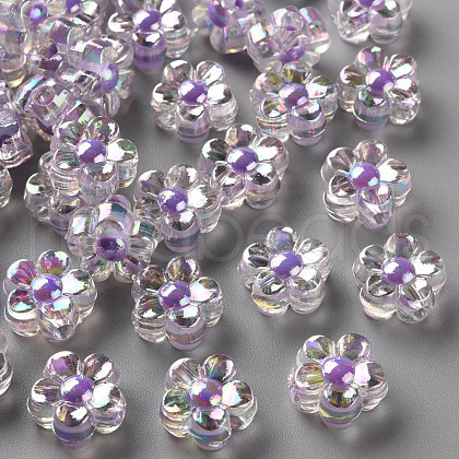 Transparent Acrylic Beads TACR-S152-06B-SS2114-1
