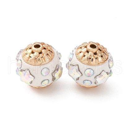 Handmade Resin Indonesia Round Beads IPDL-P005-22KCG-02-1