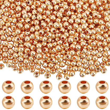 Beebeecraft 700Pcs Rack Plating Brass Beads KK-BBC0011-15A-1