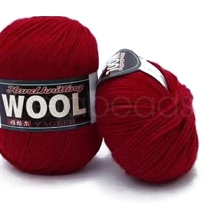 Polyester & Wool Yarn for Sweater Hat YCOR-PW0001-003A-22-1