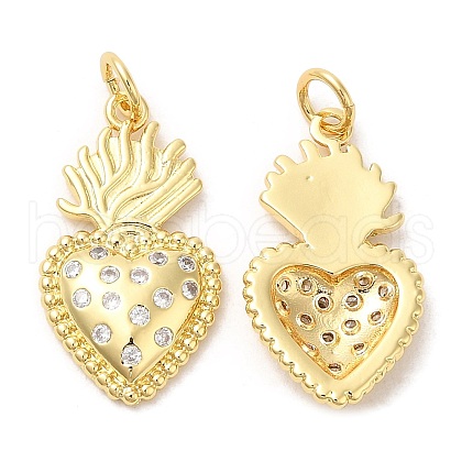 Rack Plating Brass Pendants KK-R146-05G-1