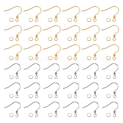 Unicraftale 200Pcs 2 Style 304 Stainless Steel Earring Hooks DIY-UN0003-80-1