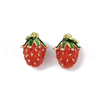 Brass Enamel Pendants KK-H072-18G-10-1