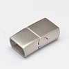 Tarnish Resistant 304 Stainless Steel Magnetic Clasps with Glue-in Ends STAS-D070-07-1