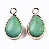 Synthetic Turquoise Pendants G-S359-279B-2