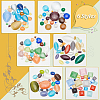   168Pcs 24 Style Cat Eye Cabochons CE-PH0001-05-4