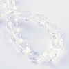 Transparent Glass Bead Strands X-GLAA-R024-6x8mm-06-2