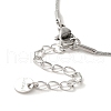 Vacuum Plating 304 Stainless Steel Snake Chain Necklaces NJEW-C045-05P-3
