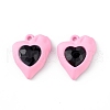 Spray Painted Alloy Pendants PALLOY-K001-38A-2
