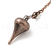 Brass Cable Chain Pointed Dowsing Pendulums HJEW-D004-03R-3