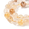 Natural Yellow Hematoid Quartz Beads Strands G-D302-01-6mm-4