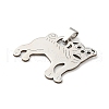 Non-Tarnish 304 Stainless Steel Pendants STAS-H184-02P-2