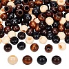  160Pcs 4 Colors Wood Beads WOOD-NB0002-92-1
