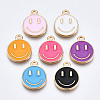 Alloy Enamel Charms X-ENAM-S121-165-RS-1