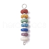 10Pcs Dyed Natural Lava Rock Connector Charms PALLOY-JF02546-02S-1