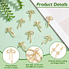 BENECREAT 8Pcs Brass Micro Pave CLear Cubic Zirconia Pendant
s FIND-BC0013-56-4