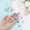 Unicraftale 15Sets Brass Spring Ring Clasps FIND-UN0015-73-2