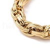 201 Stainless Steel Rope Chain Bracelets for Men BJEW-R313-06G-5