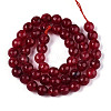 Dyed Natural White Jade Beads Strands G-T139-8mm-60-04-2