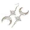 Non-Tarnish 304 Stainless Steel Dangle Earrings for Women EJEW-F338-02P-2