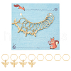 Bees Brass Pendant Decorations HJEW-AB00628-1