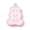 Opaque Resin Pendants RESI-D064-03P-06-1