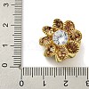 Brass Smoked Topaz Rhinestone Beads KK-I715-26S-01-3