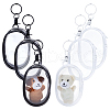   4Pcs 2 Colors Oval Transparent PVC Mini Cable Organizer Zipper Bags AJEW-PH0012-02-8
