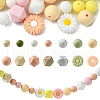 48Pcs 14 Styles Food Grade Eco-Friendly Silicone Focal Beads DIY-YW0008-83C-1