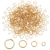 AHADERMAKER 400Pcs 4 Styles 304 Stainless Steel Open Jump Rings STAS-GA0001-66-1