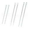 DICOSMETIC 6Pcs 3 Styles Nickel Galvanizing Quick & Easy Drawstring Threader Tool TOOL-DC0001-09-1